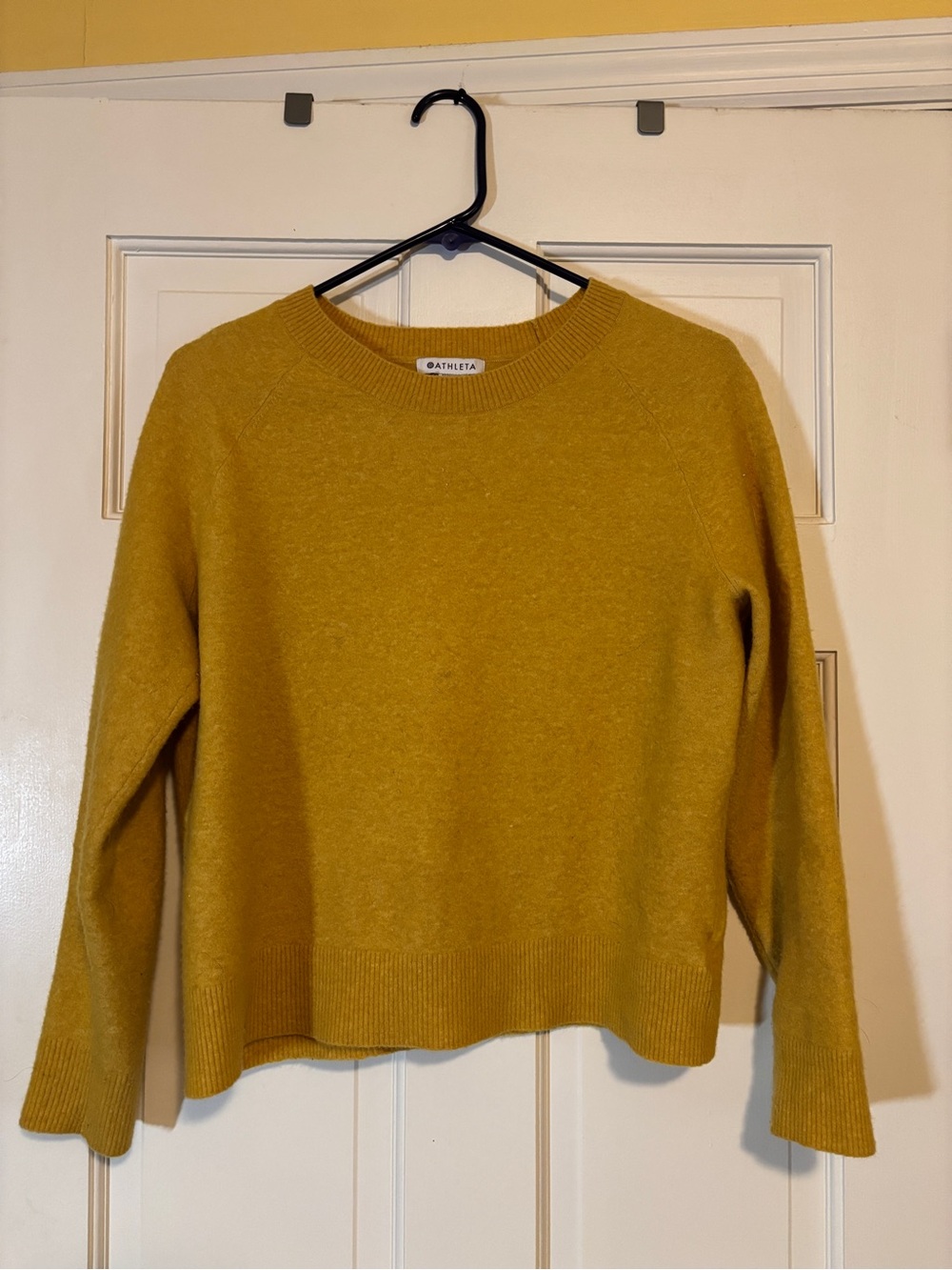 Athleta Mustard Yellow Crewneck Sweater